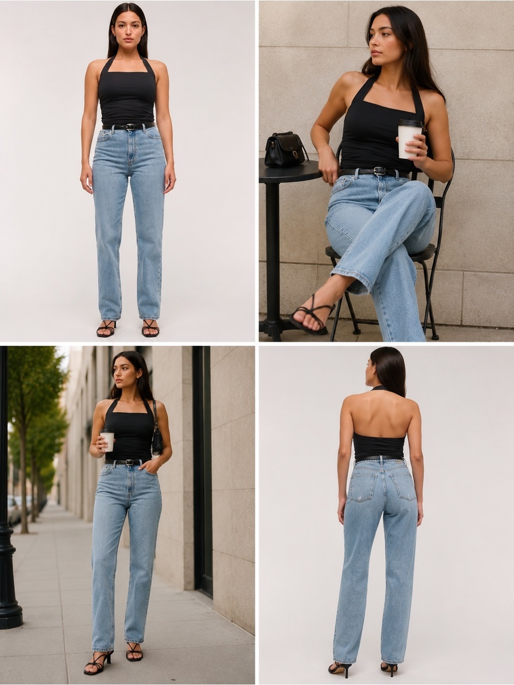 Abercrombie & Fitch Curve Love Ultra High Rise 90s Straight Jean